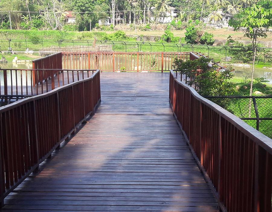 Construction of Crocodile Enclosure at Pinnawala Zoological Gardens